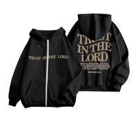 Generico Giacca Donna Autunno Vintage Cappuccio Felpe Stampa di 3D Cartoon Hoodie Personalizzata Super Soft Touch Maniche Lunghe Camicetta Felpa con Tasche Casual Streetwear