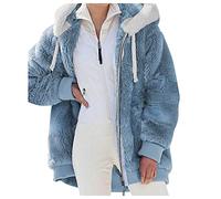 Generico Giacca Donna, Maglia Pile Donna, Felpa Donna con Zip Taglie Forti, Felpa Donna Senza Cappuccio con Zip, Felpe con Scritte, Cappuccio, Felpe Ragazza, Zip, Hoodie, Hoodie