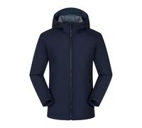 Generico Giacca Impermeabile da Uomo Invernale con Cappuccio Giubbotto Lavoro Mezza Stagione Giacca a Vento Trekking Casual Softshell Cappotto Trekking per Quotidiano Lavoro Scuola Moto