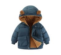 Generico Giacca Invernale Bambino 1-3 Anni Blu Anorak