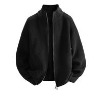 Generico Giacca Invernale Uomo Giubbotto Moto Stile Vintage in Pile Trench A Vento Zip Addensare Primavera Estate Bomber Casual Multitasche
