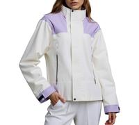 Generico Giacca Primaverile Donna Zip Sportiva Cappotto da Baseball Casual Colletto Alto Giacchetto Mezza Y2k Hiphop Giacche per Il Tempo Libero