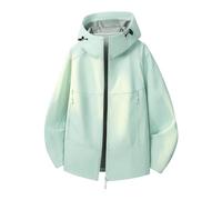Generico Giacca Softshell da Uomo Antivento con Chiusura Lampo da Montagna in Pile Giacca A Vento Caldo Cappello Parka Soprabito Impermeabile per Jogging Basket Escursionismo Corsa Viaggi Trekking