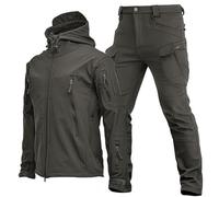 Generico Giacca Tattica, Giacche da Caccia Softshell, Uniforme Mimetica Impermeabile dell'Esercito, Tuta Militare, E Pantaloni Tattici Uomo, Leggero