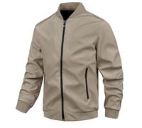 Generico Giacca Trekking Uomo, Giacca Leggera Casual Giacca A Vento Comoda vestibilità Cappotto Autunnale da Indossare Tutti I Giorni