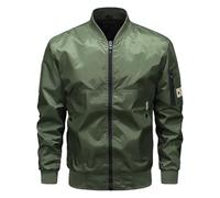 Generico Giacca Uomo Pelle, Giubbotto Termico Uomo Casuale Sottile Slim Fit Giubbino Bomber Corto alla Moda Giubbotto Giubbotto Moto Giacca Antivento Giacca Similpelle Uomo per Il Tempo Libero