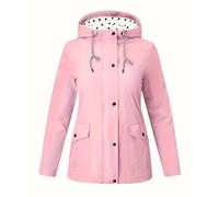 Generico Giacche Donna Elegante Mantelle Sportiva Curvy Giacca Impermeabile Giubbotti Ponchielli Corto Giacche Outdoor Giacca per La Pioggia Donna Impermeabile Bicicletta S