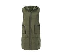 Generico Giacche Donna Trench Impermeabile Donna Leggeri Cotone Da Oversize Autunno E Inverno In Un Lungo Cappotto Con Cappuccio Piumino Autunnale Chiodo Pelle Green M