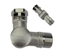 Generico Giardino Tubo Girevole | Raccordo Metallico Girevole a 180 e 360 Gradi,Giunto Regolabile per Innaffiare Piante e Pulizia Cortile