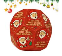 Genérico Gift Exchange Dice - Exchange Dice Stocking | 7,6 x 7,6 cm Holiday Party ice For Christmas Fun - Santa Family Game | Dices For Game - Funny Group Activity Festive Night Play