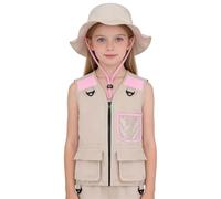 Generico Gilet da Pesca per Ragazzi con Tasche Abbigliamento Lavabile