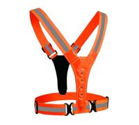 Generico Gilet di sicurezza a LED | Gilet da corsa riflettente ricaricabile