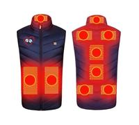 Generico Gilet Riscaldabile da Donna e Uomo Gilet Riscaldabile Uomo con Batteria Giubbino Termico con 9 Zone di Riscaldamento 3 Temperature Regolabili Giubbino Termico Invernale Impermeabile