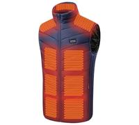 Generico Gilet Riscaldato per Uomo Donna Caldo Cappotto Senza Maniche Piumino Riscaldante Elettrico con USB Invernale con 26 Zone di Riscaldamento a Quattro Controlli Lavabile in Lavatrice