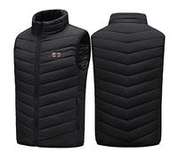 Generico Gilet Uomo Riscaldante E Intelligente Ricaricabile Gilet Gilet Riscaldante Pezzo Riscaldante USB Undici Donna Blusa(Black, M)