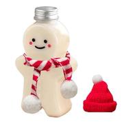 Generico Gingerbread Man Bottle - 500ml Clear Holiday Beverage Container, Christmas Gingerbread Man Bottles With Hat | Cute Gingerbreads Mans Shape Sealed Jar For Milk Juicing Water Wine Tea