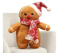 Generico Gingerbread Man Doll - 35cm Soft Plush Christmas Toy & Pillow