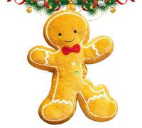 Generico Gingerbread Man Plush Pillow - Gingerbread Man Throw Pillow | 40cm Soft Cute Gingerbreads Shape | Christmas Plush Pillows | Home Living Room Bedroom Sofa Chair Couch Floor Bed