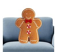 Generico Gingerbread Plush, Cute Christmas Decor & 45cm Stuffed Doll Toy with Bow, Soft Holiday Kids, Boys, and Girls, Living Room, Bedroom, Couch, Nightstand, Office, Bed, Travel