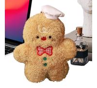 Generico Gingerbread Stuffed Animal, Christmas Soft Hugging Pillow, Cute Stuffed Gingerbread Man Plush Toy for Girls, Teens, Halloween, Wedding, Holiday, Fall, Beach Party, and Festive Decorations