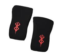 Generico Ginocchiera in Neoprene for Sollevamento Pesi Anime Fitness, Supporto Rigido for Peso, Ginocchiera a Compressione for Powerlifting(M,L(knee36.5-39cm))
