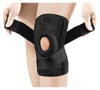 Generico Ginocchiere for Uomini e Donne con stabilizzatori Laterali in Gel for Rotula, artrite, Rottura del menisco, legamento crociato Anteriore, Sollievo, Corsa(Black B,XXL)