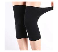 Generico Ginocchiere Termiche 1 Pair Winter Warm Knee Pads Leg Support For Universal Holding the Heat Soft and Comfortable(Black)