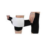 Generico Ginocchiere Termiche Plush Knee Pads, Cold Protection, Joint Support, Pressurized Elastic, Sports, Warm, 1 Pair(Bandage black,L)