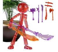 Generico Giocattoli Anime,Collezionabili Snodabili con - Set di Statue Action con 7 Tipi di Armi da Combattimento Assemblato | per Adulti Ragazzi Ragazze Teen Fan Ricordo Casa Appartamento Libreria