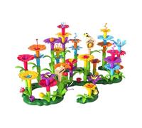 Generico Giocattoli da costruzione per giardini fioriti - Giochi da giardino per bambini per costruire bouquet di fiori - Giocattoli da costruzione educativi riutilizzabili per bambine di 3 anni