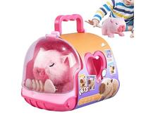 Genérico Giocattoli di peluche interattivi: bambola Cammina con Suono e luce, Animale domestico elettronico Cammina, Bambole di Animali di Peluche Parlano | Carrellino per bambini, Adulti, Giovani