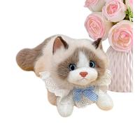 Genérico Giocattoli di peluche per : bambole di gatto congestionate, texture di design adorabile, momenti di abbraccio, materiale in cotone vellutato | Bambini adulti accompagnatori decorazione h