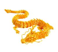 Generico Giocattoli flessibili del drago | Statuetta giocattolo drago stampata in 3D,Accattivanti dettagli per la decorazione degli occhi per acquari, automobili, uffici e case