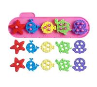 Generico Giocattoli per Impilare e Ordinare per Bambini | Gioco di Ordinamento con Animali Marini | per Riconoscimento dei Colori - per Camerette Scuole Studio Regali Compleanno Bambini Bambine Asilo