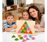 Genérico Giocattoli per la classificazione dei colori, gioco educativo in legno per l'apprendimento - Impilabile classificatore per bambini in età prescolare | per l'aula dei bambini, la sala dei