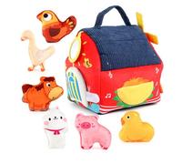Generico Giocattoli Sensoriali per - Cotone PP 18x16x22.0cm | Gioco di Sviluppo Riconoscimento Lettere | Fattoria di Peluche con Animali di Stoffa per Bimbi Ragazzi Ragazze Pasqua Compleanno Casa