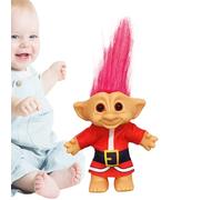 Genérico Giocattoli Troll per bambini | Giocattoli brutti natalizi in miniatura | Figurine retrò divertenti per scaffali, ornamento decorativo per soggiorno camera da letto biblioteca