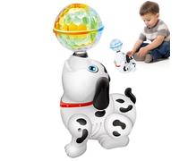 Genérico Giocattolo acrobatico per cani - Cane con musica e a LED | Cane Acrobatico che domina la palla, Azioni di canto, giocattolo educativo per bambini da 3 a 8 anni, gioco interno