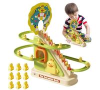 Genérico Giocattolo anatroccoli da arrampicata - pista elettrica con scale, LED lampeggianti e suoni | gioco didattico per lo sviluppo dei bambini, regalo divertente per la camera da scuola