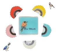 Generico Giocattolo che attira gli uccelli con il suo cinguettio, fischietto colorato per uccelli, richiami autentici per uccelli e design portatile, acrobazie orali, gag, giocattoli rumorosi (1 set)