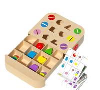 Genérico Giocattolo classificatore di forme, giocattolo di classificazione in legno, giochi di classificazione per colori, per l'apprendimento prescolare per bambini, bambine, bambini, compleanni