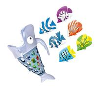 Generico Giocattolo da bagno per la pesca dello squalo 6-in-1 per bambini e bambini, divertimento per piscina e vasca da bagno, giocattolo educativo e durevole per ragazzi e ragazze di 6 anni