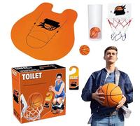 Generico Giocattolo da Basket per Vasca da Bagno, Set da Basket per Toilette,Canestro da per Interni - Divertente canestro da al Coperto, Gioco interattivo sul Posto di Lavoro per Gli Amanti del