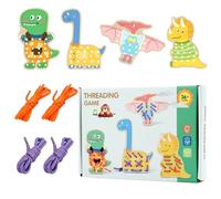 Generico Giocattolo da Viaggio per abilità motorie, Giocattolo con alatura per Bambini | Giocattoli per Bambini con alatura in Legno a Forma di Dinosauro,Giocattoli per la Prima educazione con in l