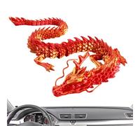 Generico Giocattolo del drago di - Figurina di drago stampata in 3D | Accattivanti dettagli per la decorazione degli occhi per acquari, automobili, uffici e case