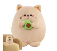 Generico Giocattolo di peluche per gatti, simpatico peluche per gatti, Giocattolo del cuscino della peluche del gatto da 13,78 pollici che tiene l'avocado, Simpatico cuscino in peluche per gatti,