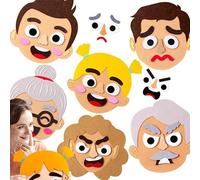 Generico Giocattolo didattico SEL - Adesivi emoticon in feltro, Strumento di sviluppo sociale emotivo, Gioco di adesivi multigiocatore interattivo, Attività educativa divertente | per la scuola