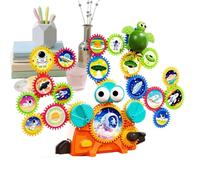 Generico Giocattolo Educativo da Costruzione con Ingranaggi | attività Educative - Giocattoli STEM da Costruzione - per Ragazzi Bambini Feste di Compleanno Casa Scuola Materna Scuola Viaggio Spiaggia