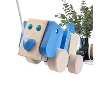 Generico Giocattolo in Legno da Tirare - con Corda Cucciolo Strisciante Educativo in Legno - Giocattolo per lo Sviluppo del Cane da Tirare - per Ragazzi Ragazze Bambini Casa Interni Viaggi all'aperto