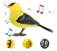 Generico Giocattolo interattivo per con canto e cinguettio elettrico, simpatico robot, animale domestico da scrivania di simulazione alimentato a batteria, ornamenti per alberi per decorazioni